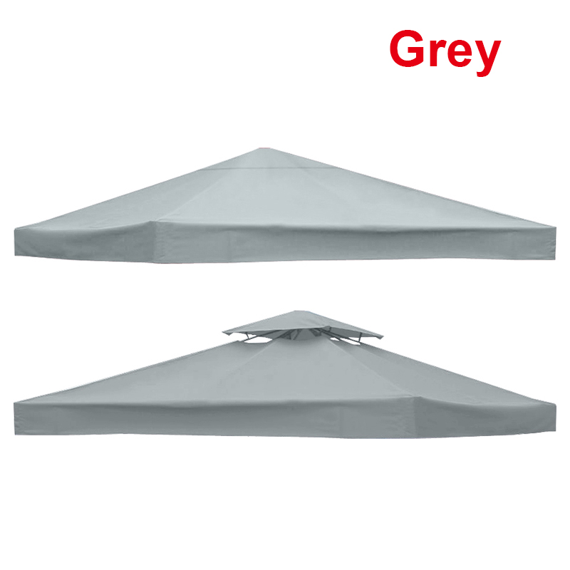 3x3m Gazebo Top Cover Roof 1 Tier 2 Tier Canopy Tent Replacement Fabric Pavilion