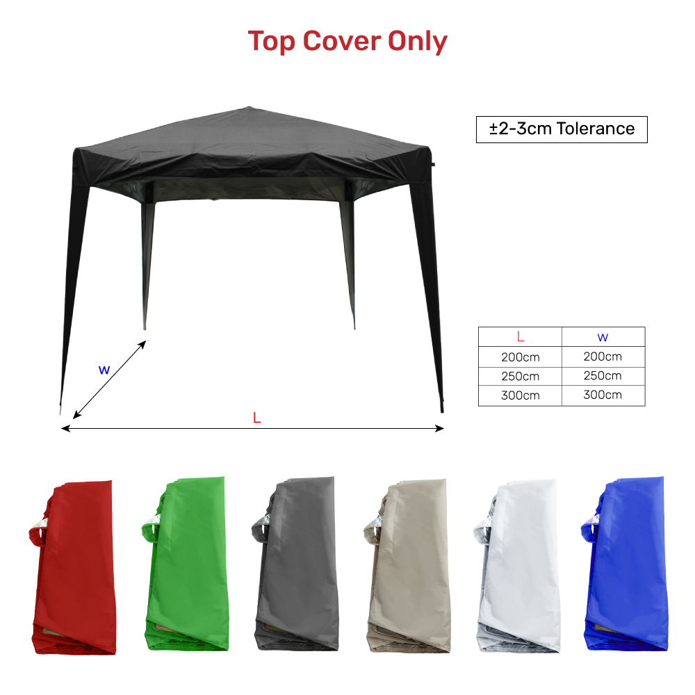 Pop Up Gazebo Top Cover Side Panels Outdoor Garden Marquee Canopy Party Tent - Picture 18 of 20